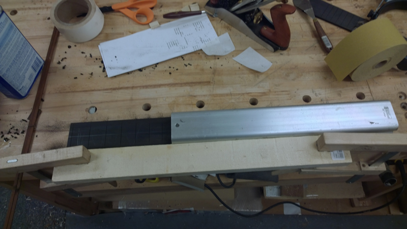 Radius roughed with plane