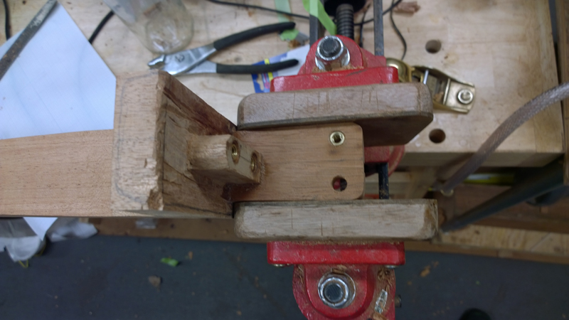 Brass inserts installed in extension