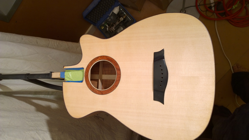 Bridge ebonized — good match for ebony