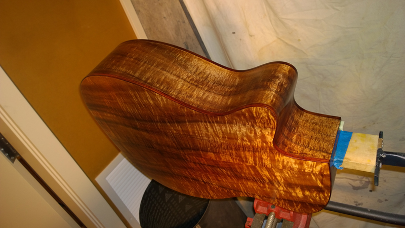 Lacquer nearing final coats