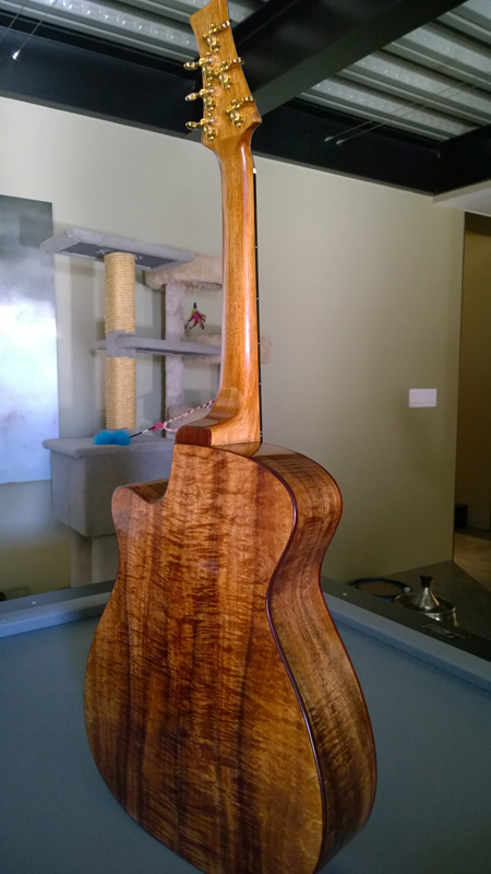 Completed guitar — front