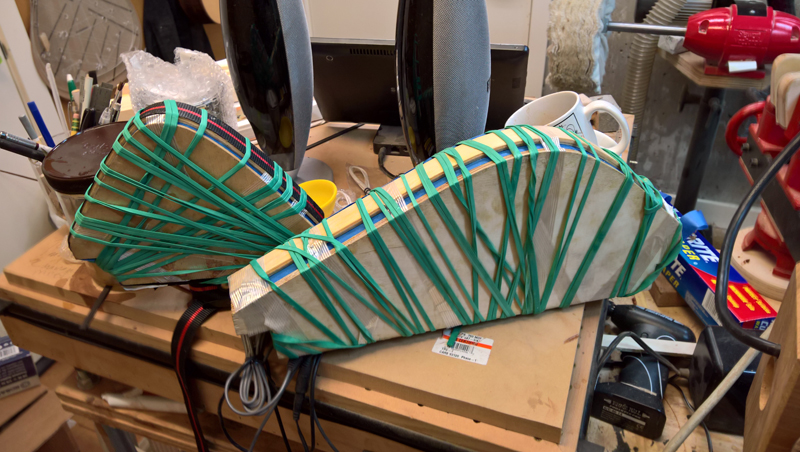 Braces curing on forms